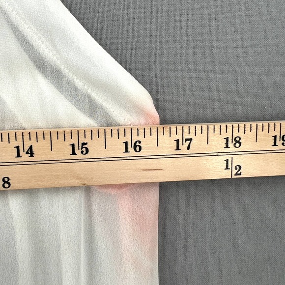 LACAUSA Coco Dress Womens Small White Tie Dye Jewel Wash Tie Shoulder Maxi - Picture 13 of 16